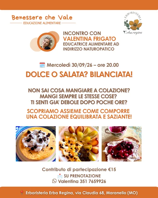 Dolce o salata? Bilanciata! – Come iniziare bene la giornata