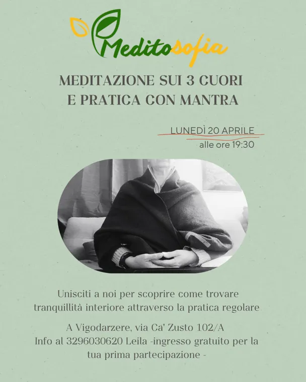 Meditosofia Meditazione dei Tre Cuori