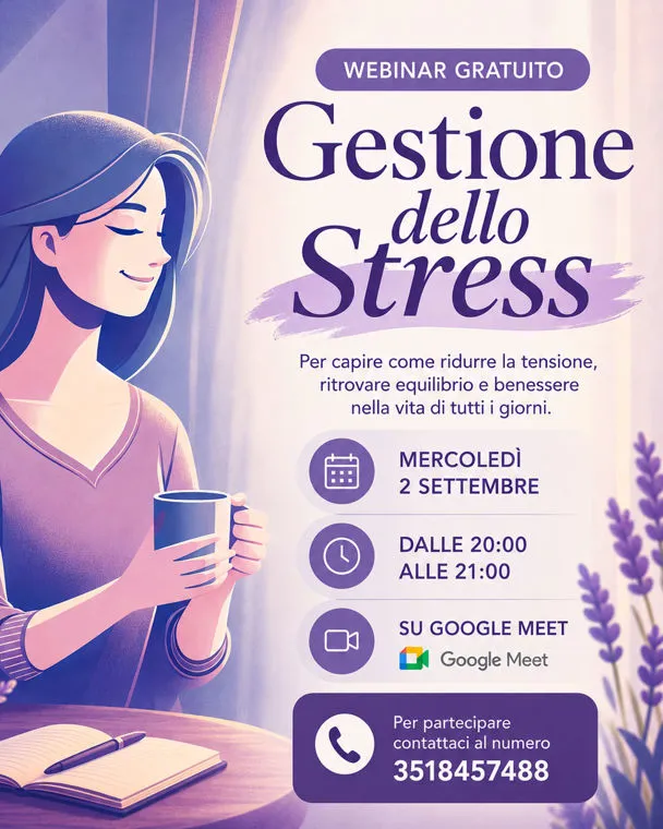 GESTIRE LO STRESS. Presentazione Gratuita.