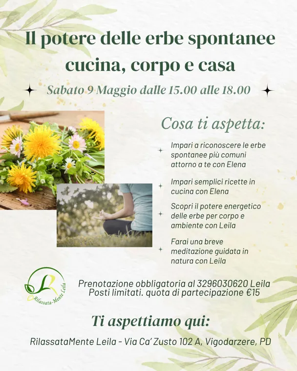 Il potere delle erbe spontanee