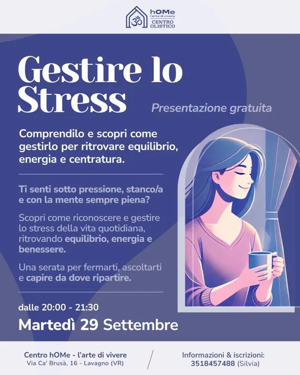 GESTIRE LO STRESS. Presentazione Gratuita.