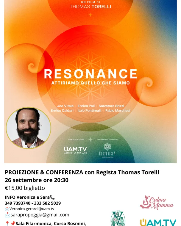Proiezione e conferenza con regista Thomas Torelli del film Resonance