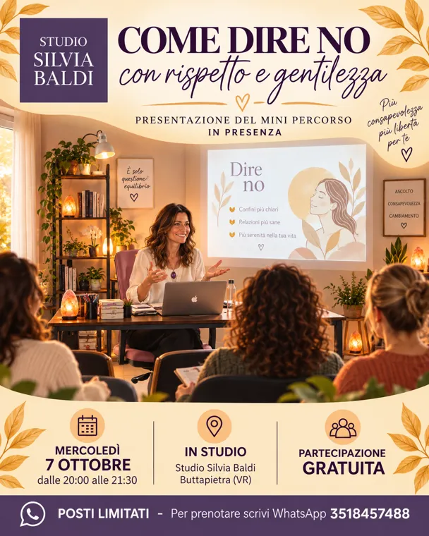COME DIRE NO CON RISPETTO E GENTILEZZA. Presentazione Gratuita del Mini Percorso.