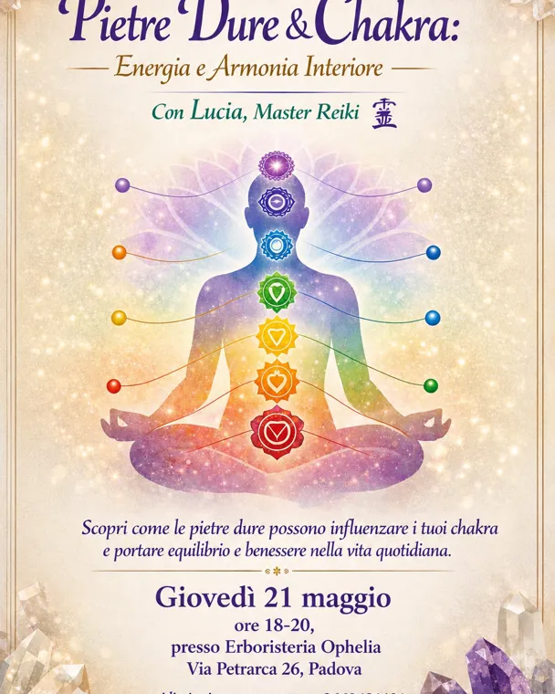 Chakra e Pietre Dure a Padova | Serata con Master Reiki