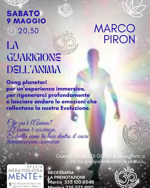 Bagno di Gong e Handpan "La Guarigione dell'Anima"