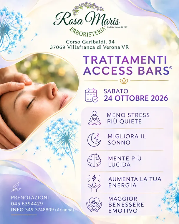 Trattamenti Access Bars - Erboristeria Rosa Maris Villafranca di Verona