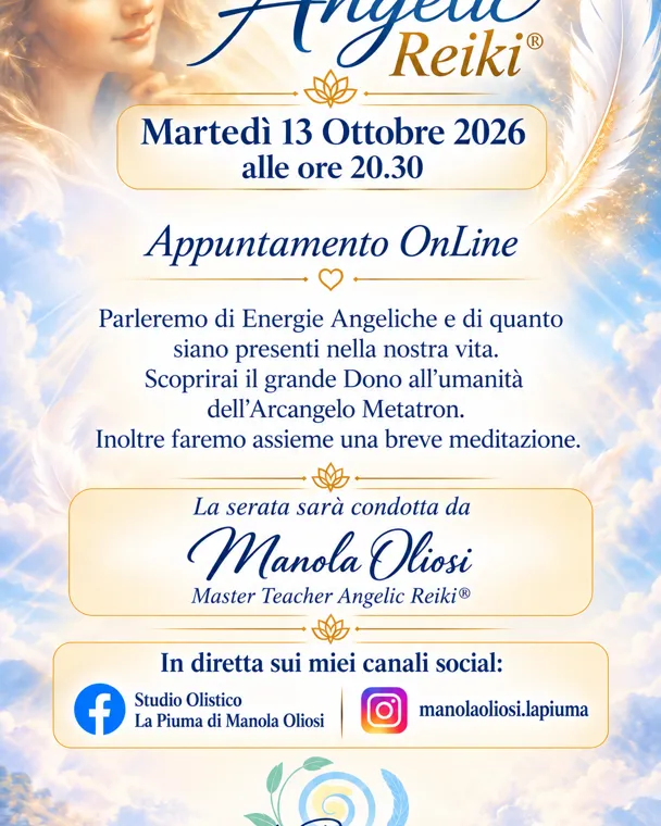 Appuntamento OnLine Angelic Reiki ®
