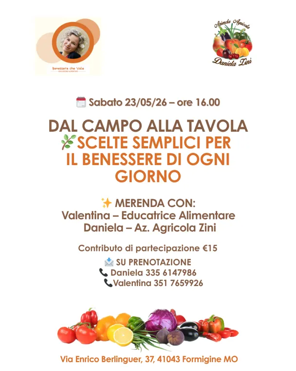 Dal campo alla tavola