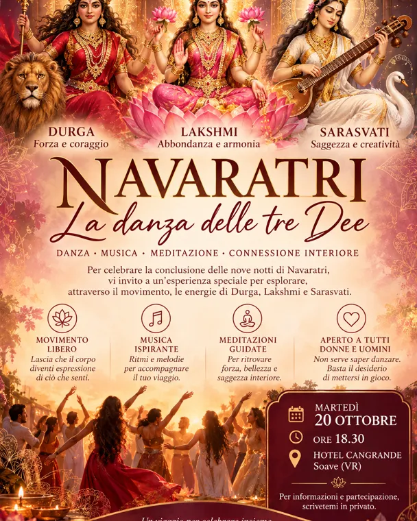 ✨ NAVARATRI – LA DANZA DELLE TRE DEE ✨