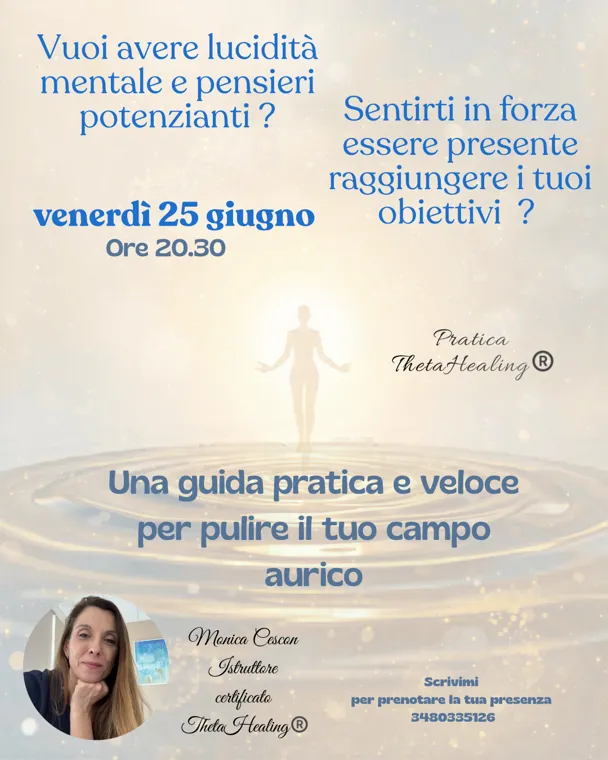 Pulizia campo aurico Thetahealing®️